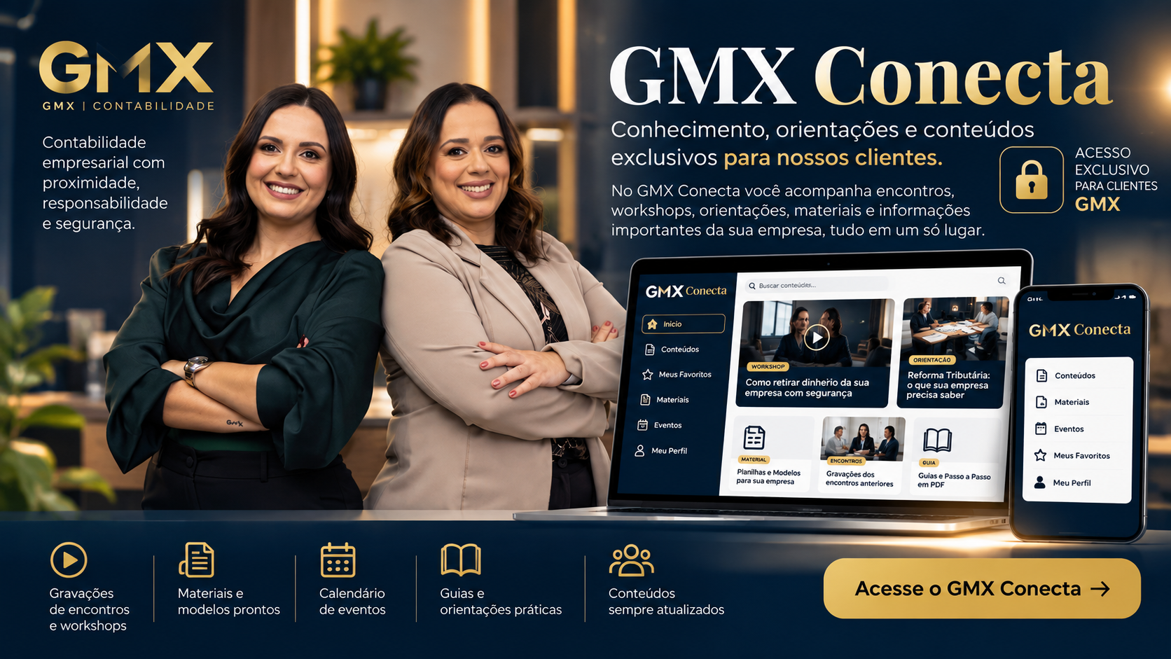 GMX Conecta - conteúdo exclusivo para clientes GMX